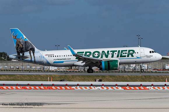 Airbus A320-251N (Neo) (N312FR) - "Chocolate the Moose"