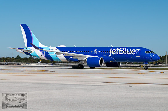 Airbus A220-371 (N3284J) - "With All Blue Respect..."