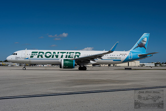 Airbus A321-271NX (Neo) (N607FR) - "Chopper the Great White Shark"