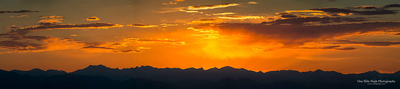 Colorado Sunset - 5 Shot Panorama