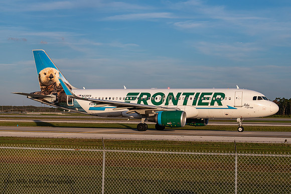 Airbus A320-214 (N235FR) - "Pike the Otter"