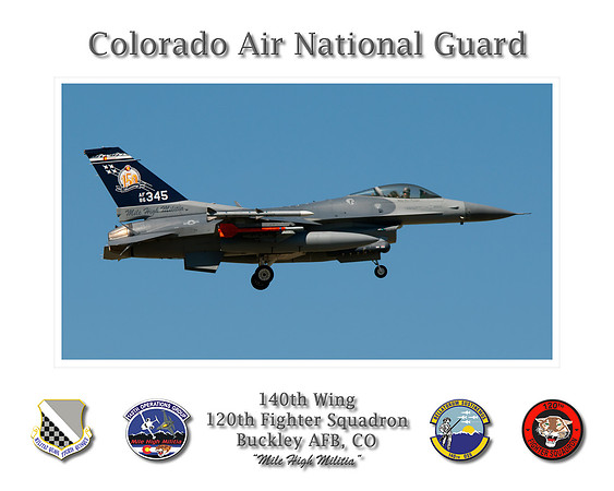 140th Wing Poster - Colorado Air National Guard (16" x 20")