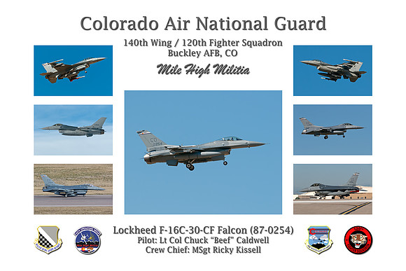 120th Fighter Squadron Aircraft Poster