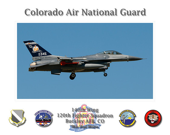 140th Wing Poster - 150th Anniversary (16" x 20")