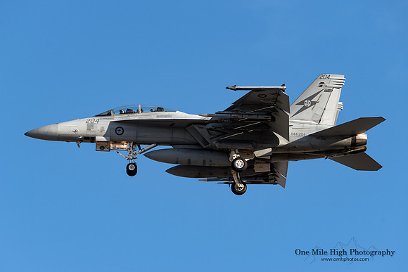 Boeing F/A-18F Super Hornet (A44-204) - RAAF No. 1 Sqn - RAAF Base Amberley