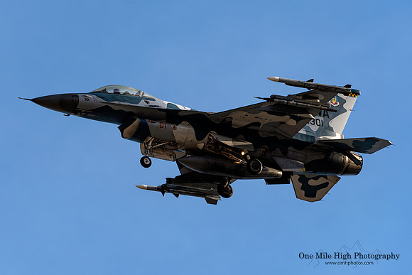 Lockheed F-16C-25-CF Falcon (84-1301) - 64th AGRS (Blizzard Scheme)