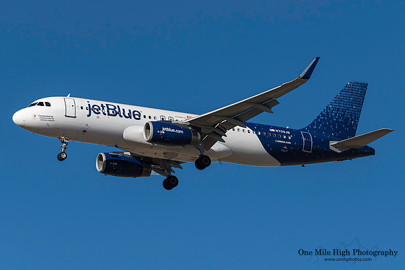 Airbus A320-232 (N709JB) - "Connected to"