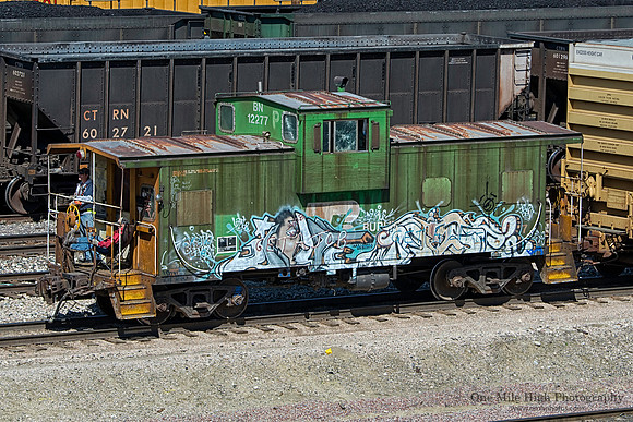 Burlington Northern Caboose - Union Pacific North Rail Yard