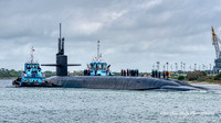 US Navy Ohio Class Ballistic Missile Submarine - USS Rhode Island
