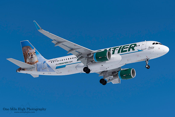 Airbus A320-214 (N232FR) - "Sammy" the Squirrel