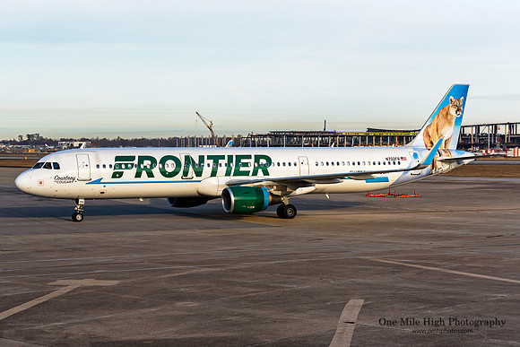 Airbus A321-211 (N702FR) - "Courtney the Cougar"