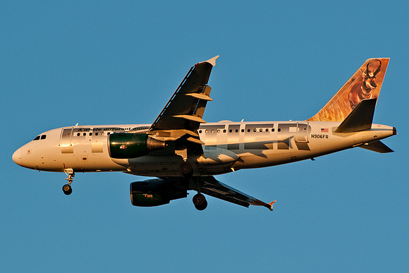 Airbus A319-111 (N906FR) -"Andy the Pronghorn"