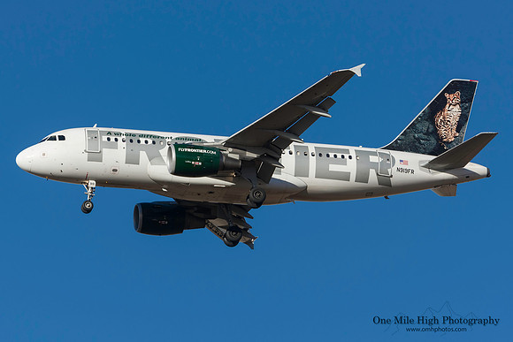 Airbus A319-111 (N919FR) - "Lance the Ocelot"