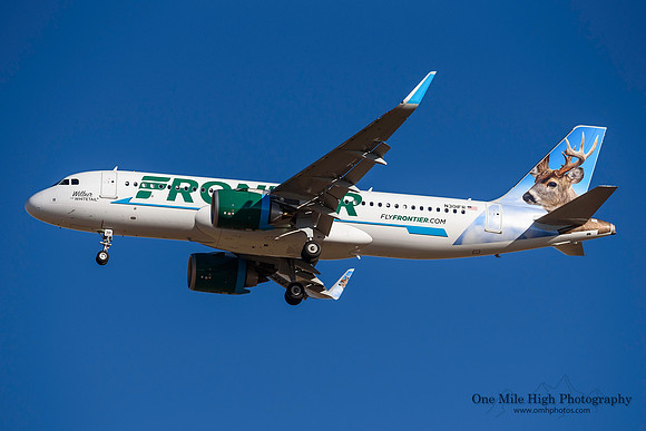 Airbus A320-251N Neo (N301FR) - "Wilbur" the Whitetail