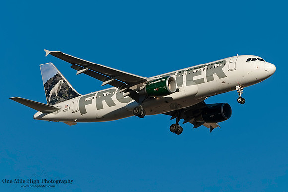 Airbus A320-214 (N216FR) - "Cliff" the Mountain Goat