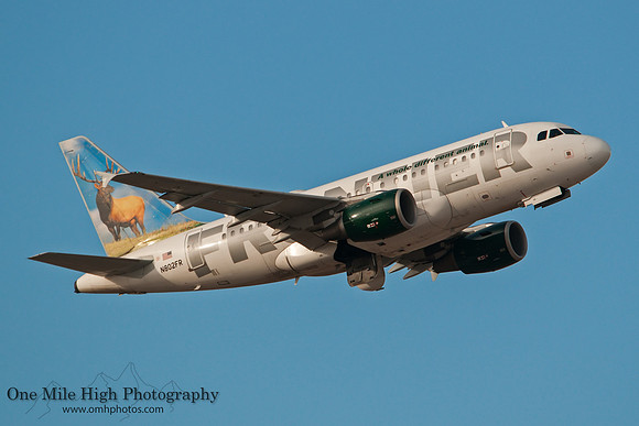 Airbus A318-111 (N802FR) - "Montana the Elk"