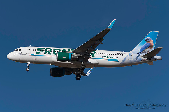 Airbus A320-214 (N230FR) - "Betty" the Bluebird