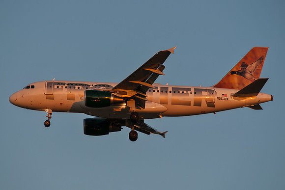 Airbus A319-112 (N953FR) - ""O'Malley the Mallard Duck"