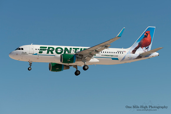 Airbus A320-214 (N228FR) - "Orville" the Red Cardinal