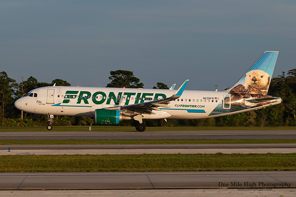 Airbus A320-214 (N235FR) - "Pike the Otter"