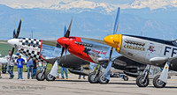 North American P-51D Mustangs
