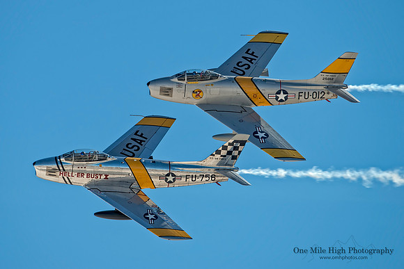 North American F-86 Sabres (NX1F & NX186AM) - Planes of Fame Air Museum