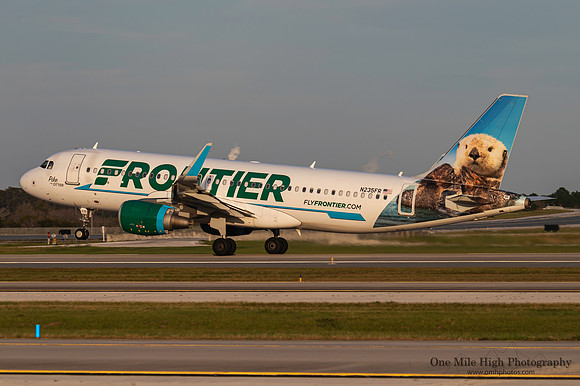 Airbus A320-214 (N235FR) - "Pike the Otter"